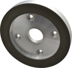 Made in USA - 6" Diam, 1-1/4" Hole Size, 3/4" Overall Thickness, 150 Grit, Type 6 Tool & Cutter Grinding Wheel - Very Fine Grade, Diamond - Exact Tooling