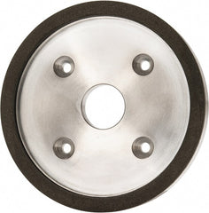 Made in USA - 6" Diam, 1-1/4" Hole Size, 3/4" Overall Thickness, 150 Grit, Type 6 Tool & Cutter Grinding Wheel - Very Fine Grade, Diamond - Exact Tooling
