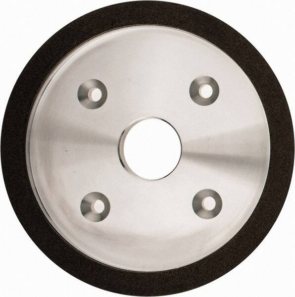 Made in USA - 6" Diam, 1-1/4" Hole Size, 3/4" Overall Thickness, 100 Grit, Type 6 Tool & Cutter Grinding Wheel - Fine Grade, Diamond - Exact Tooling