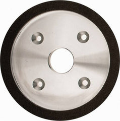 Made in USA - 6" Diam, 1-1/4" Hole Size, 3/4" Overall Thickness, 100 Grit, Type 6 Tool & Cutter Grinding Wheel - Fine Grade, Diamond - Exact Tooling