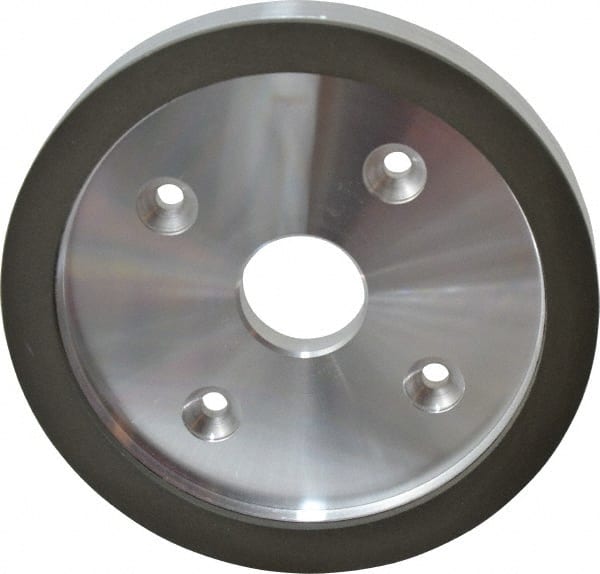 Made in USA - 6" Diam, 1-1/4" Hole Size, 3/4" Overall Thickness, 220 Grit, Type 6 Tool & Cutter Grinding Wheel - Very Fine Grade, Diamond - Exact Tooling