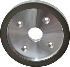 Made in USA - 6" Diam, 1-1/4" Hole Size, 3/4" Overall Thickness, 220 Grit, Type 6 Tool & Cutter Grinding Wheel - Very Fine Grade, Diamond - Exact Tooling