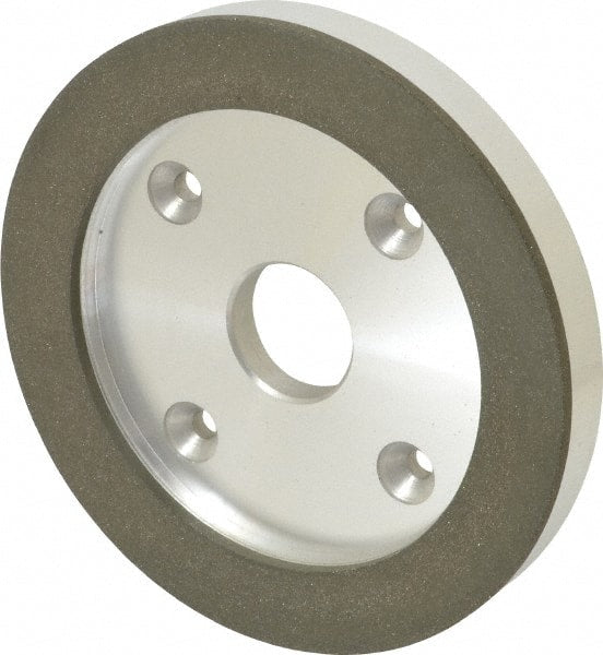 Made in USA - 6" Diam, 1-1/4" Hole Size, 3/4" Overall Thickness, 100 Grit, Type 6 Tool & Cutter Grinding Wheel - Fine Grade, Diamond - Exact Tooling