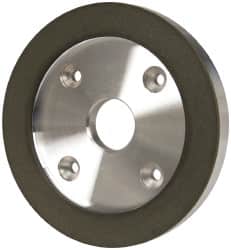 Made in USA - 6" Diam, 1-1/4" Hole Size, 3/4" Overall Thickness, 150 Grit, Type 6 Tool & Cutter Grinding Wheel - Very Fine Grade, Diamond - Exact Tooling