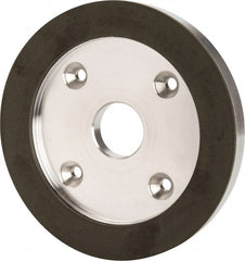 Made in USA - 6" Diam, 1-1/4" Hole Size, 3/4" Overall Thickness, 220 Grit, Type 6 Tool & Cutter Grinding Wheel - Very Fine Grade, Diamond - Exact Tooling