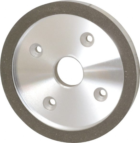 Made in USA - 6" Diam, 1-1/4" Hole Size, 3/4" Overall Thickness, 100 Grit, Type 6 Tool & Cutter Grinding Wheel - Fine Grade, Diamond - Exact Tooling