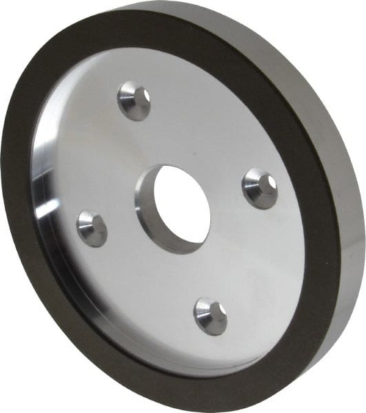 Made in USA - 6" Diam, 1-1/4" Hole Size, 3/4" Overall Thickness, 150 Grit, Type 6 Tool & Cutter Grinding Wheel - Very Fine Grade, Diamond - Exact Tooling