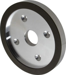 Made in USA - 6" Diam, 1-1/4" Hole Size, 3/4" Overall Thickness, 150 Grit, Type 6 Tool & Cutter Grinding Wheel - Very Fine Grade, Diamond - Exact Tooling