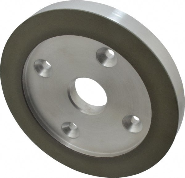 Made in USA - 6" Diam, 1-1/4" Hole Size, 3/4" Overall Thickness, 100 Grit, Type 6 Tool & Cutter Grinding Wheel - Fine Grade, Diamond - Exact Tooling