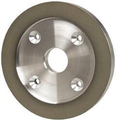 Made in USA - 6" Diam, 1-1/4" Hole Size, 3/4" Overall Thickness, 150 Grit, Type 6 Tool & Cutter Grinding Wheel - Very Fine Grade, Diamond - Exact Tooling