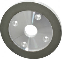 Made in USA - 6" Diam, 1-1/4" Hole Size, 3/4" Overall Thickness, 220 Grit, Type 6 Tool & Cutter Grinding Wheel - Very Fine Grade, Diamond - Exact Tooling