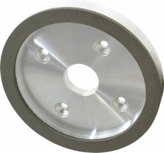 Made in USA - 6" Diam, 1-1/4" Hole Size, 3/4" Overall Thickness, 100 Grit, Type 6 Tool & Cutter Grinding Wheel - Fine Grade, Diamond - Exact Tooling