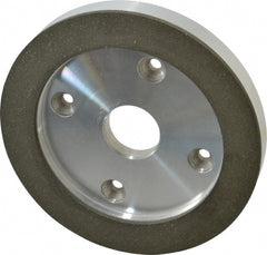 Made in USA - 6" Diam, 1-1/4" Hole Size, 3/4" Overall Thickness, 100 Grit, Type 6 Tool & Cutter Grinding Wheel - Fine Grade, Diamond - Exact Tooling