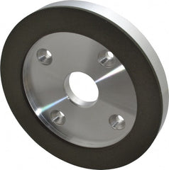 Made in USA - 6" Diam, 1-1/4" Hole Size, 3/4" Overall Thickness, 150 Grit, Type 6 Tool & Cutter Grinding Wheel - Very Fine Grade, Diamond - Exact Tooling