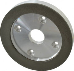 Made in USA - 6" Diam, 1-1/4" Hole Size, 3/4" Overall Thickness, 220 Grit, Type 6 Tool & Cutter Grinding Wheel - Very Fine Grade, Diamond - Exact Tooling