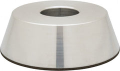 Made in USA - 4" Diam, 1-1/4" Hole Size, 1-1/4" Overall Thickness, 100 Grit, Type 11 Tool & Cutter Grinding Wheel - Fine Grade, Diamond - Exact Tooling