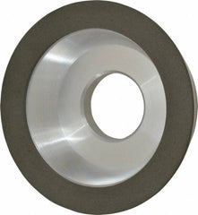 Made in USA - 4" Diam, 1-1/4" Hole Size, 1-1/4" Overall Thickness, 150 Grit, Type 11 Tool & Cutter Grinding Wheel - Very Fine Grade, Diamond - Exact Tooling