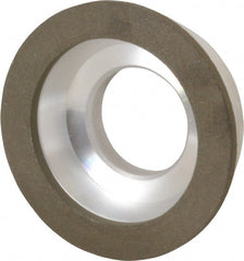 Made in USA - 3" Diam, 1-1/4" Hole Size, 7/8" Overall Thickness, 100 Grit, Type 11 Tool & Cutter Grinding Wheel - Fine Grade, Diamond - Exact Tooling