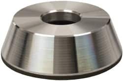 Made in USA - 4" Diam, 1-1/4" Hole Size, 1-1/4" Overall Thickness, 220 Grit, Type 11 Tool & Cutter Grinding Wheel - Very Fine Grade, Diamond - Exact Tooling