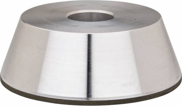 Made in USA - 5" Diam, 1-1/4" Hole Size, 1-3/4" Overall Thickness, 105 Grit, Type 11 Tool & Cutter Grinding Wheel - Fine Grade, Diamond - Exact Tooling