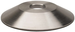 Made in USA - 6" Diam, 1-1/4" Hole Size, 1" Overall Thickness, 100 Grit, Type 12 Tool & Cutter Grinding Wheel - Fine Grade, Diamond - Exact Tooling