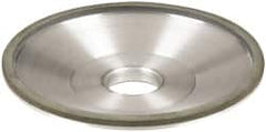 Made in USA - 6" Diam, 1-1/4" Hole Size, 1" Overall Thickness, 100 Grit, Type 12 Tool & Cutter Grinding Wheel - Fine Grade, Diamond - Exact Tooling