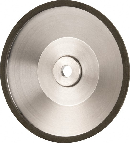 Made in USA - 6" Diam, 1-1/4" Hole Size, 1" Overall Thickness, 150 Grit, Type 12 Tool & Cutter Grinding Wheel - Very Fine Grade, Diamond - Exact Tooling