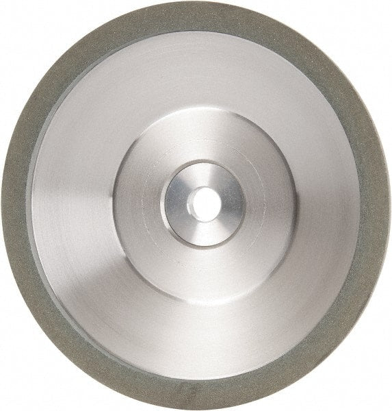 Made in USA - 6" Diam, 1-1/4" Hole Size, 1" Overall Thickness, 100 Grit, Type 12 Tool & Cutter Grinding Wheel - Fine Grade, Diamond - Exact Tooling