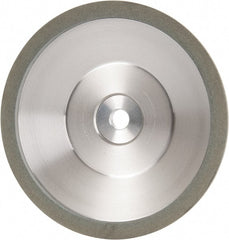 Made in USA - 6" Diam, 1-1/4" Hole Size, 1" Overall Thickness, 100 Grit, Type 12 Tool & Cutter Grinding Wheel - Fine Grade, Diamond - Exact Tooling