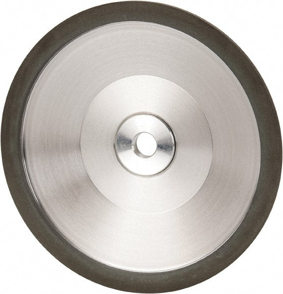 Made in USA - 6" Diam, 1-1/4" Hole Size, 1" Overall Thickness, 220 Grit, Type 12 Tool & Cutter Grinding Wheel - Very Fine Grade, Diamond - Exact Tooling