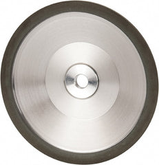 Made in USA - 6" Diam, 1-1/4" Hole Size, 1" Overall Thickness, 220 Grit, Type 12 Tool & Cutter Grinding Wheel - Very Fine Grade, Diamond - Exact Tooling