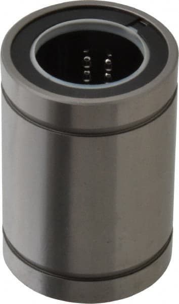 Thomson Industries - 25mm ID, Closed Linear Bearing with Two Integral Wipers - 1.57" Overall Height, 40mm OD - Exact Tooling