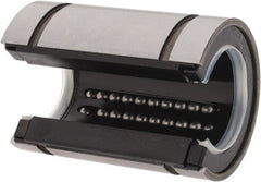 Thomson Industries - 20mm ID, Open Linear Bearing with Two Integral Wipers - 1.26" Overall Height, 32mm OD - Exact Tooling
