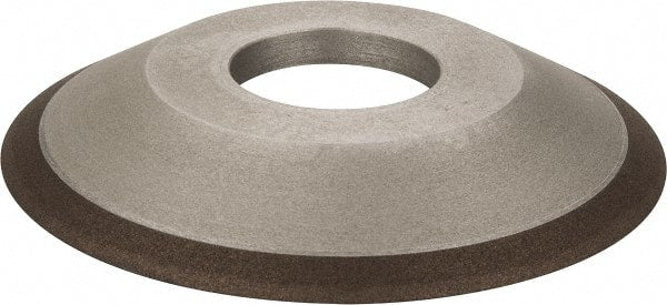 Made in USA - 4" Diam, 1-1/4" Hole Size, 1/2" Overall Thickness, 150 Grit, Type 12 Tool & Cutter Grinding Wheel - Very Fine Grade, Diamond - Exact Tooling