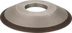 Made in USA - 4" Diam, 1-1/4" Hole Size, 1/2" Overall Thickness, 150 Grit, Type 12 Tool & Cutter Grinding Wheel - Very Fine Grade, Diamond - Exact Tooling
