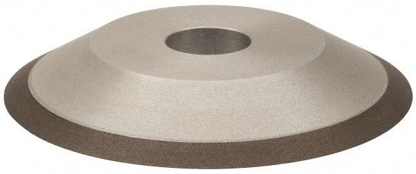 Made in USA - 6" Diam, 1-1/4" Hole Size, 3/4" Overall Thickness, 100 Grit, Type 12 Tool & Cutter Grinding Wheel - Fine Grade, Diamond - Exact Tooling