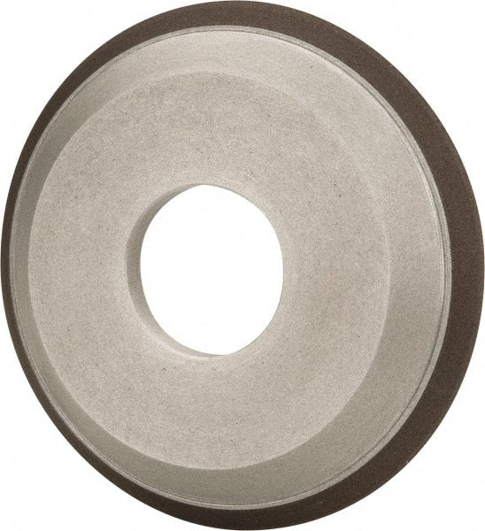 Made in USA - 4" Diam, 1-1/4" Hole Size, 1/2" Overall Thickness, 220 Grit, Type 12 Tool & Cutter Grinding Wheel - Very Fine Grade, Diamond - Exact Tooling