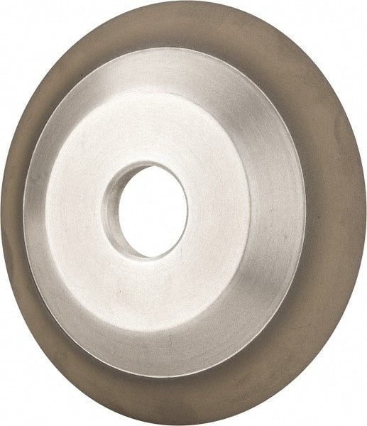 Made in USA - 6" Diam, 1-1/4" Hole Size, 3/4" Overall Thickness, 220 Grit, Type 12 Tool & Cutter Grinding Wheel - Very Fine Grade, Diamond - Exact Tooling