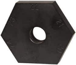 Mitee-Bite - 18 to 24mm Hex, 1/2-13 Stud Thread, Irregular Hex Clamp - 0.394" Hex Height, 4,000 Lb Holding Force, 1" Thread Length, 65 Ft/Lb Torque - Exact Tooling
