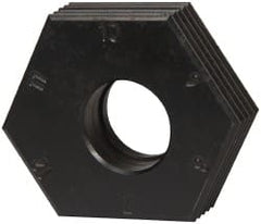 Mitee-Bite - 7 to 12mm Hex, 1/2-13 Stud Thread, Irregular Hex Clamp - 0.394" Hex Height, 4,000 Lb Holding Force, 1" Thread Length, 65 Ft/Lb Torque - Exact Tooling
