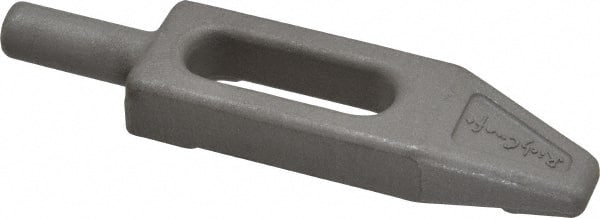 Mitee-Bite - 3/8" Stud, Stainless Steel, Plain Strap Clamp - 0.86" Travel, 3-5/8" OAL x 0.89" Wide x 7/16" High, Tapered Nose - Exact Tooling