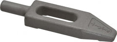 Mitee-Bite - 3/8" Stud, Stainless Steel, Plain Strap Clamp - 0.86" Travel, 3-5/8" OAL x 0.89" Wide x 7/16" High, Tapered Nose - Exact Tooling