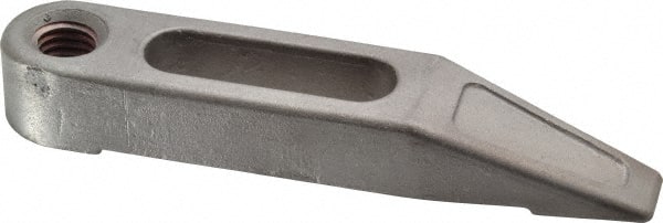 Mitee-Bite - 1/2-13 Stud, Stainless Steel, Plain Strap Clamp - 1.36" Travel, 5" OAL x 1" Wide x 3/4" High, Tapered Nose - Exact Tooling