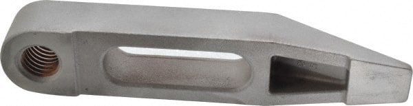 Mitee-Bite - 5/8-11 Stud, Stainless Steel, Plain Strap Clamp - 1-1/2" Travel, 6" OAL x 1.2" Wide x 0.8594" High, Tapered Nose - Exact Tooling