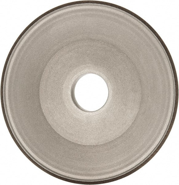 Made in USA - 6" Diam, 1-1/4" Hole Size, 3/4" Overall Thickness, 100 Grit, Type 15 Tool & Cutter Grinding Wheel - Fine Grade, Diamond - Exact Tooling