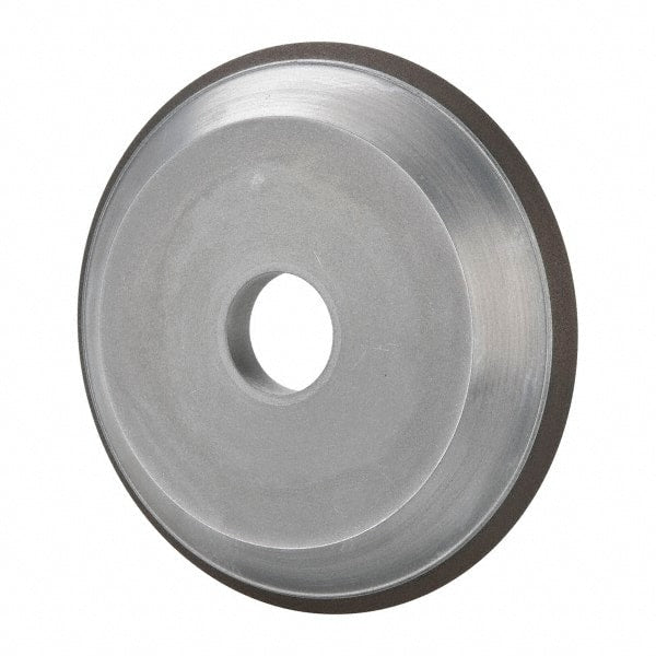 Made in USA - 6" Diam, 1-1/4" Hole Size, 3/4" Overall Thickness, 220 Grit, Type 15 Tool & Cutter Grinding Wheel - Very Fine Grade, Diamond - Exact Tooling