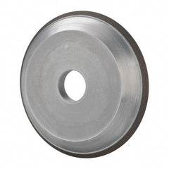 Made in USA - 6" Diam, 1-1/4" Hole Size, 3/4" Overall Thickness, 220 Grit, Type 15 Tool & Cutter Grinding Wheel - Very Fine Grade, Diamond - Exact Tooling
