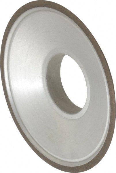 Made in USA - 3-1/2" Diam, 1-1/4" Hole Size, 3/4" Overall Thickness, 150 Grit, Type 15 Tool & Cutter Grinding Wheel - Very Fine Grade, Diamond - Exact Tooling