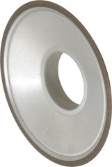 Made in USA - 3-1/2" Diam, 1-1/4" Hole Size, 3/4" Overall Thickness, 150 Grit, Type 15 Tool & Cutter Grinding Wheel - Very Fine Grade, Diamond - Exact Tooling