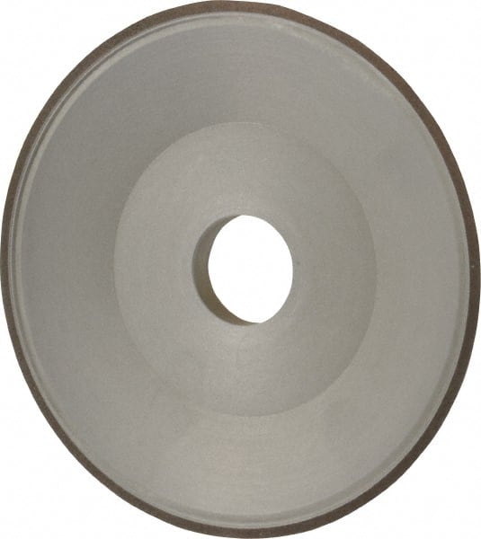 Made in USA - 6" Diam, 1-1/4" Hole Size, 3/4" Overall Thickness, 100 Grit, Type 15 Tool & Cutter Grinding Wheel - Fine Grade, Diamond - Exact Tooling